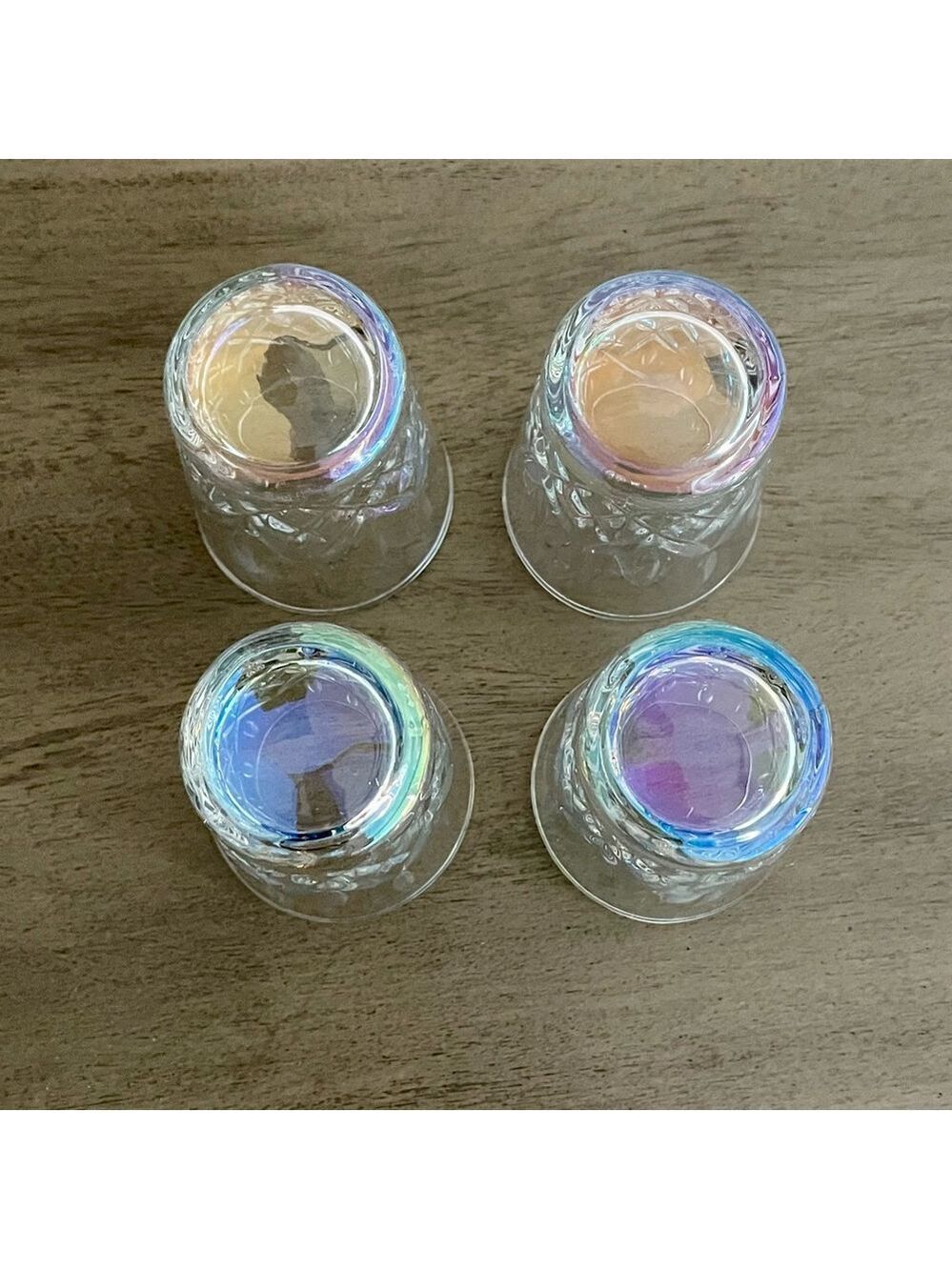 Circleware Denham Radiance Pearl 1.6oz Clear Luster Shot Glass S/4 NWT - Picture 6 of 13